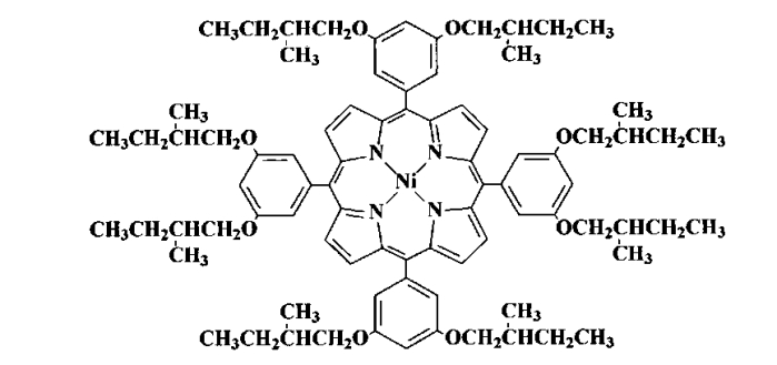 Никелевый комплекс 5,10,15,20-тетракис[3',5'-ди(2"-метилбутилокси)фенил]-порфина, проявляющий свойство стационарной фазы для газовой хроматографии (патент 2557655)