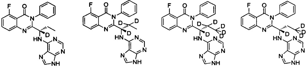 Дейтерированные соединения хиназолинона и содержащие их фармацевтические композиции (патент 2656485)