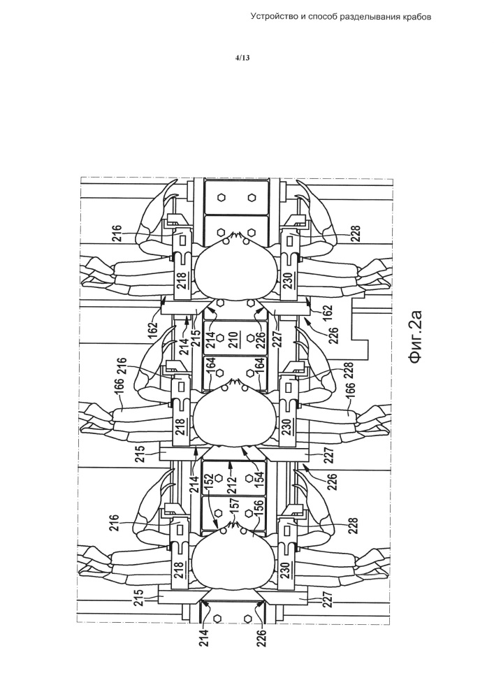 Устройство и способ для разделывания крабов (патент 2654626)