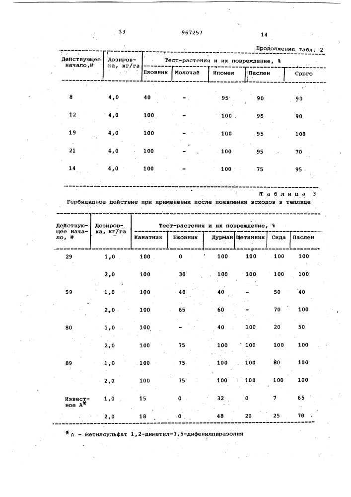 Гербицидный состав (патент 967257)