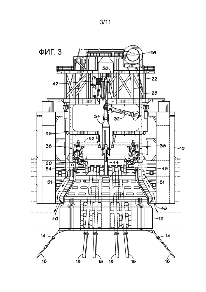 Плавучий турельный причал с проницаемой клеткой турели (патент 2647364)