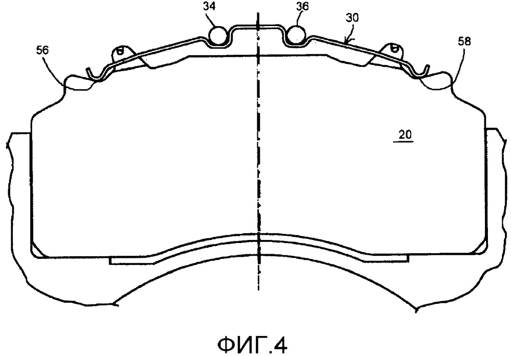 Дисковый тормозной механизм и прижимная пружина такого дискового тормозного механизма (патент 2655790)