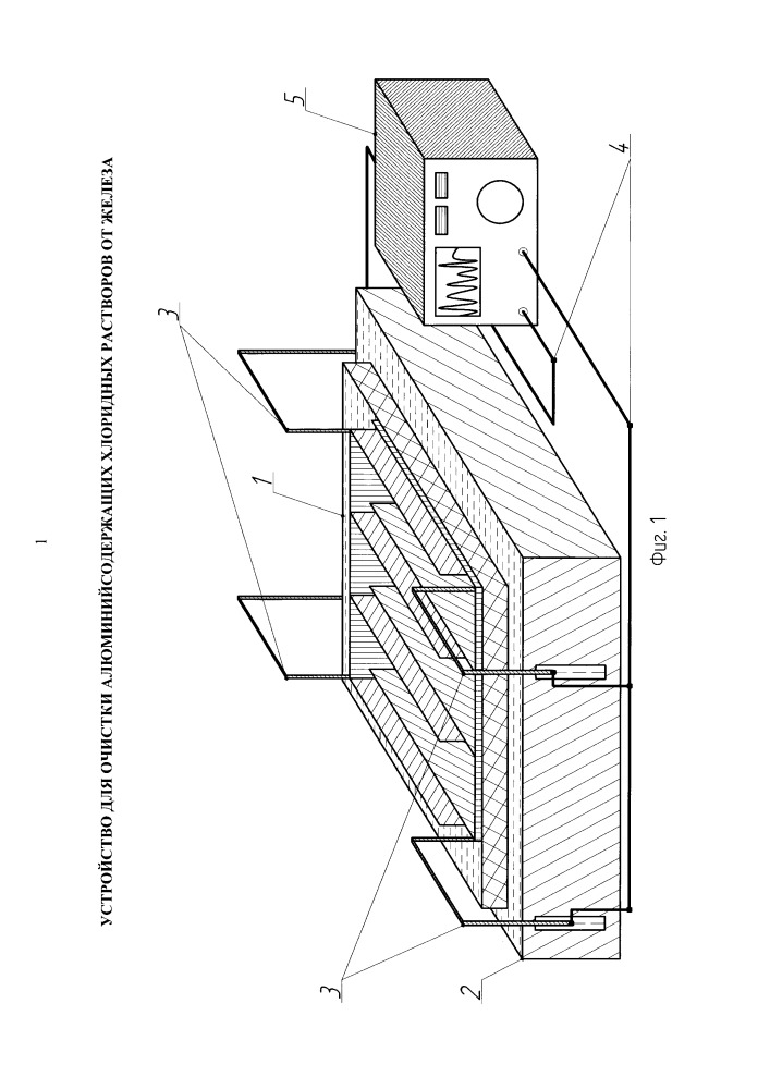 Устройство для очистки алюминийсодержащих хлоридных растворов от железа (патент 2652607)