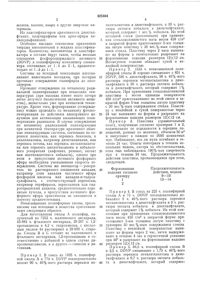 Состав на основе сополимера ненасыщенного полиэфира и винилового мономера (патент 425404)
