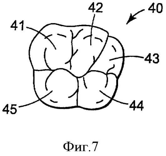 Пластичные симметричные зубные коронки (патент 2381767)