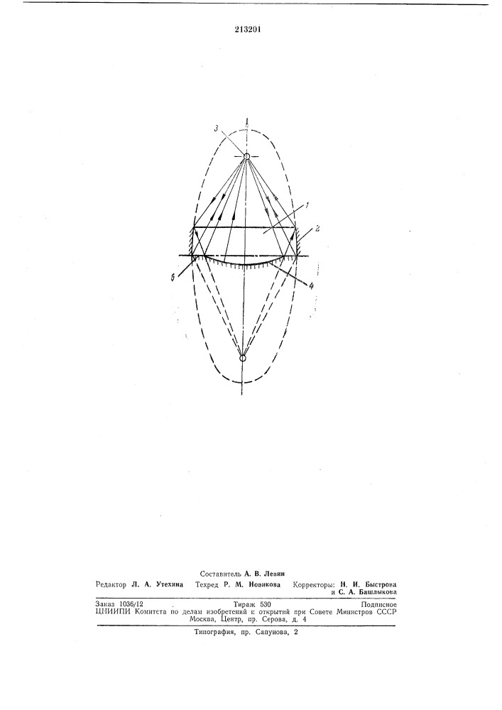 Оптическая система освее1ения пузырьковойкамеры (патент 213201)
