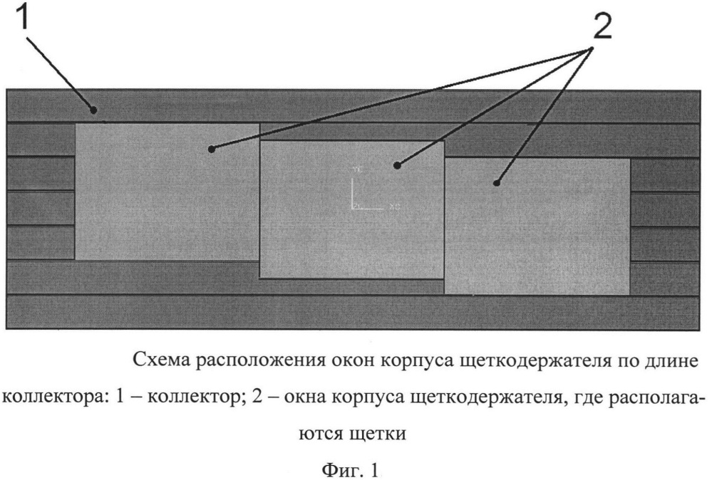 Щеткодержатель с раздвижкой щеток (патент 2614985)