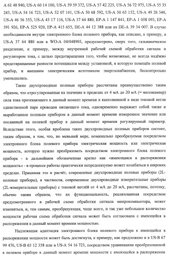 Запитанный от внешнего электрического источника энергоснабжения электронный блок полевого прибора (патент 2394354)