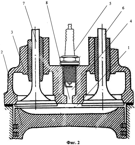Способ организации рабочего процесса газового поршневого двигателя с искровым зажиганием (патент 2535308)