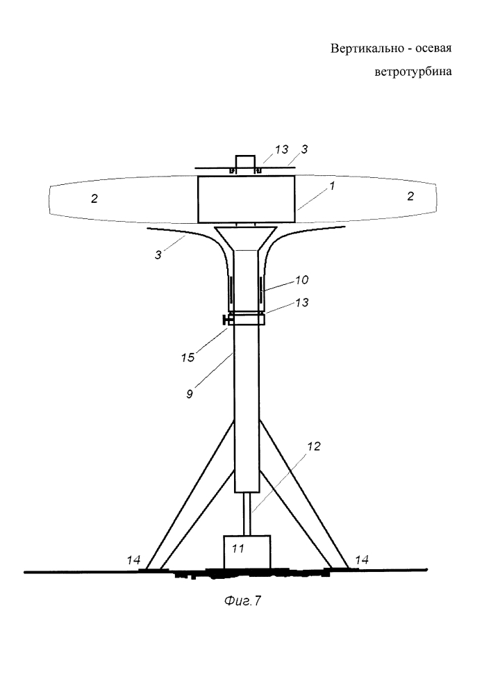Вертикально-осевая ветротурбина (патент 2653641)
