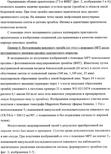 Применение перфторалкилсодержащих комплексов металлов в качестве контрастных веществ при магнитно-резонансной томографии для визуализации внутрисосудистых тромбов (патент 2328310)