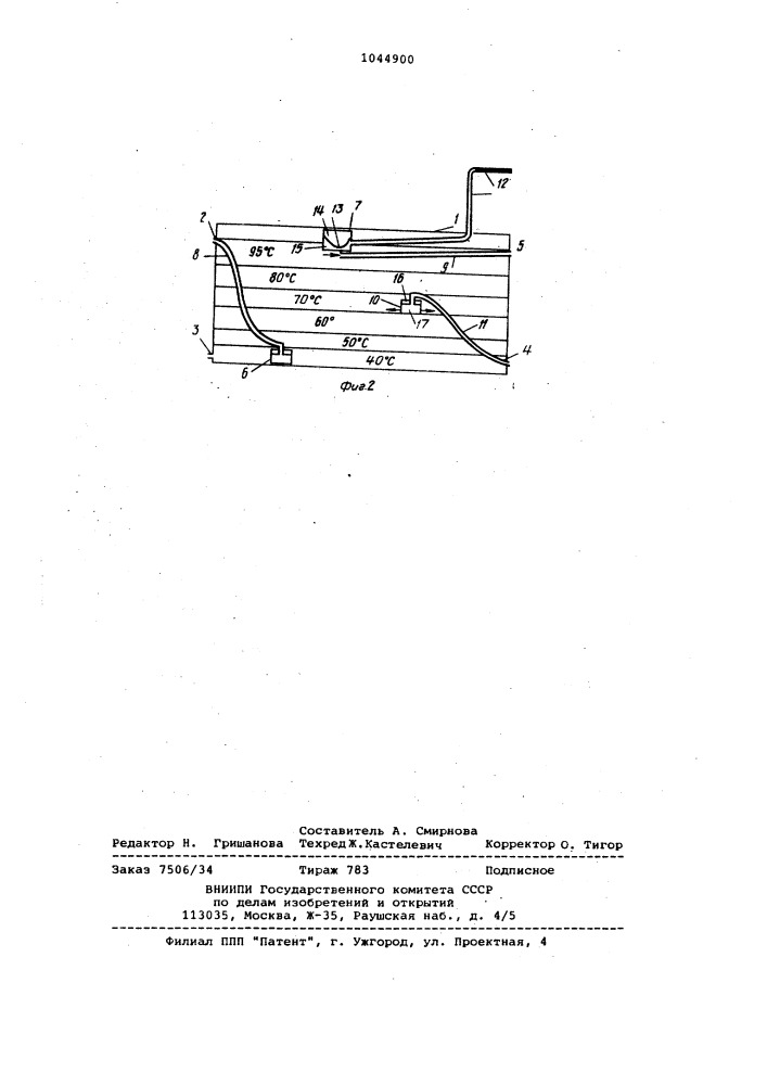 Тепловой аккумулятор (патент 1044900)