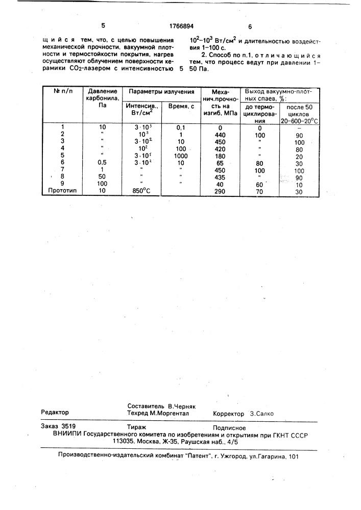 Способ получения молибденового покрытия на керамике (патент 1766894)