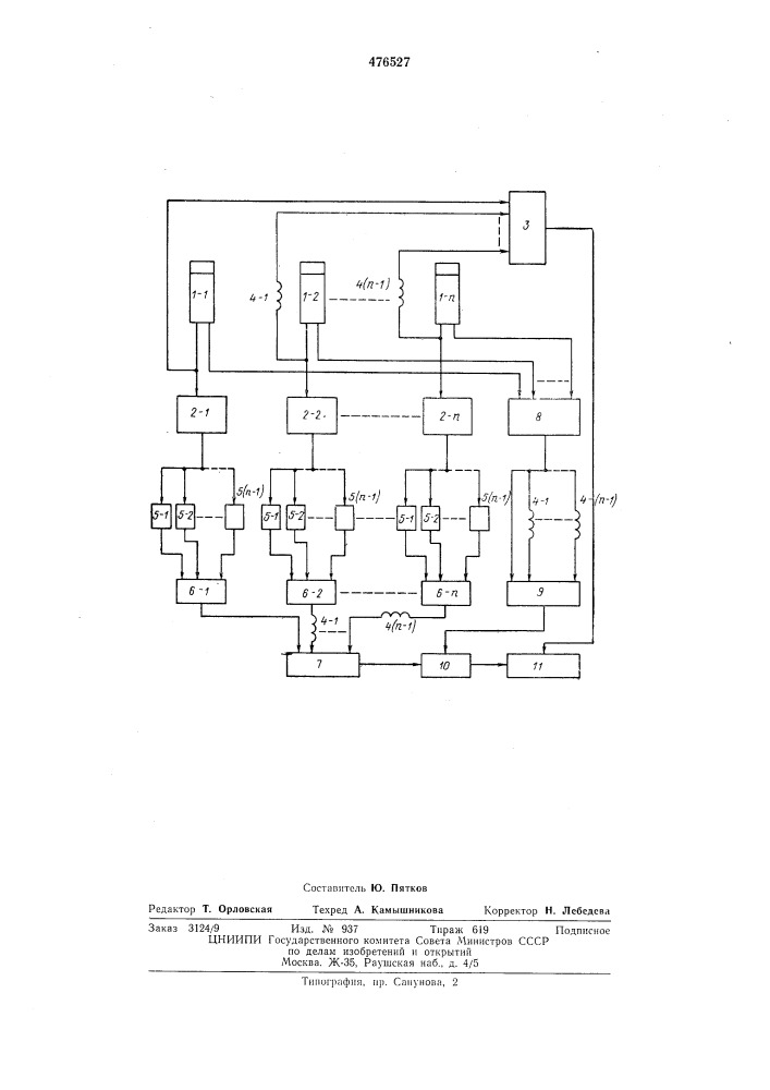 Спектрометр -кратных совпадений (патент 476527)