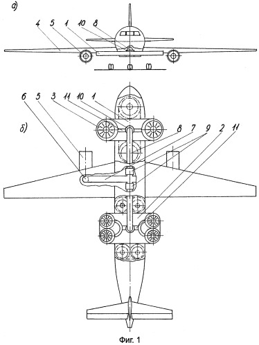 Безаэродромный летательный аппарат с подъемно-несущими турбовентиляторными плоскостями карусельного типа (варианты) (патент 2354583)