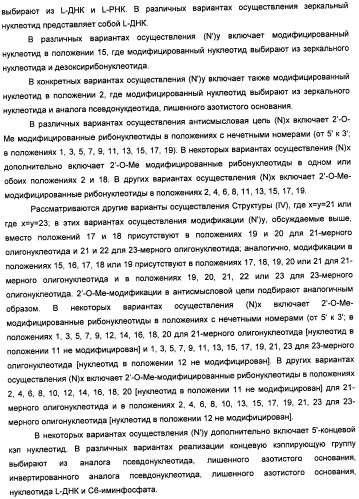 Новые структуры малых интерферирующих рнк (sirna) (патент 2487716)