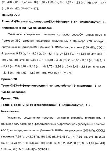 Производные бензотиазолциклобутиламина в качестве лигандов гистаминовых h3-рецепторов, фармацевтическая композиция на их основе, способ селективной модуляции эффектов гистаминовых h3-рецепторов и способ лечения состояния или нарушения, модулируемого гистаминовыми h3-рецепторами (патент 2487130)