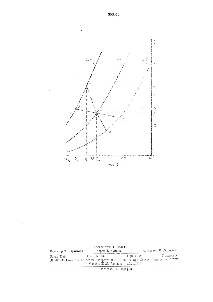 Устройство стабилизации режима мощной генераторной лампы (патент 353306)