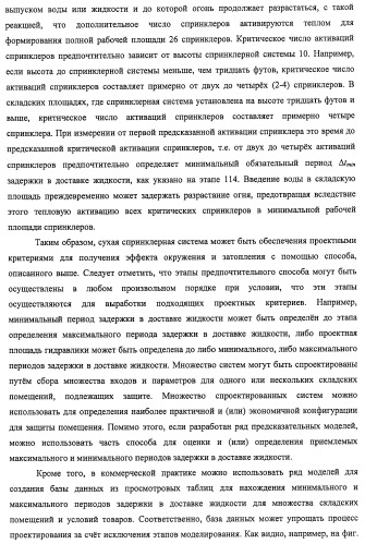 Потолочные сухие спринклерные системы и способы пожаротушения в складских помещениях (патент 2430762)