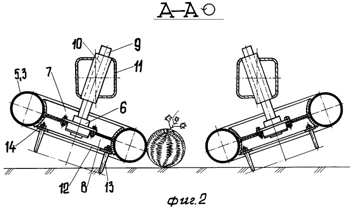 Валкообразователь плодов бахчевых культур (патент 2313213)