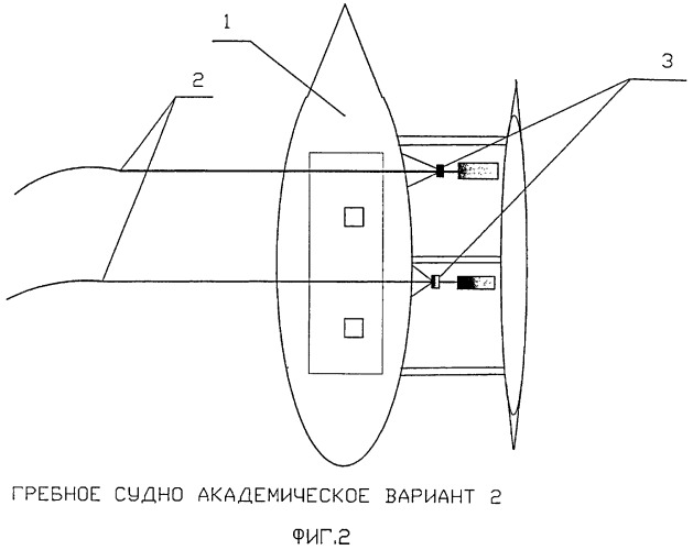 Гребное судно академическое (патент 2457978)