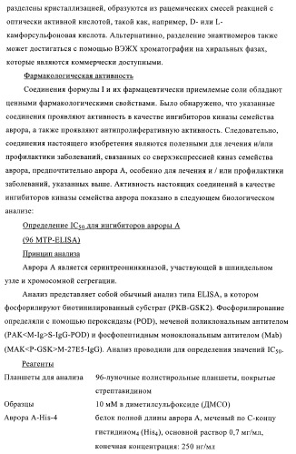 Новые производные фталазинона в качестве ингибиторов киназы аврора-а (патент 2397166)