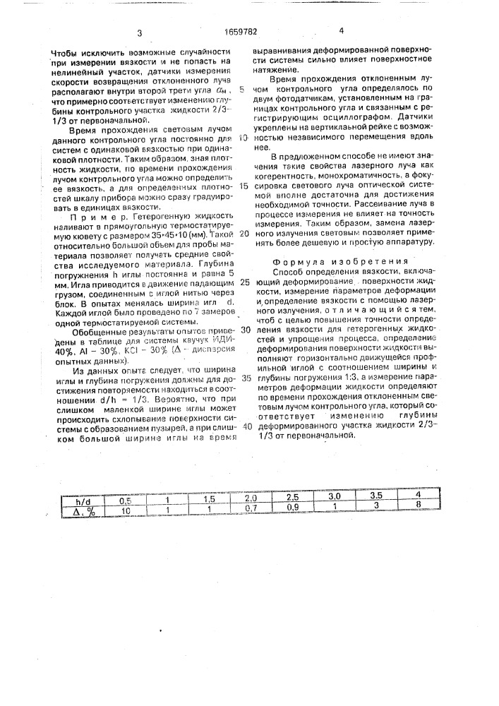 Способ определения вязкости (патент 1659782)