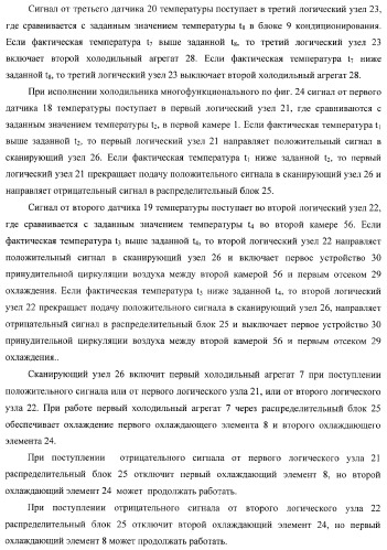 Холодильник многофункциональный (два варианта) и способ охлаждения в камере холодильника многофункционального (четыре варианта) (патент 2376536)