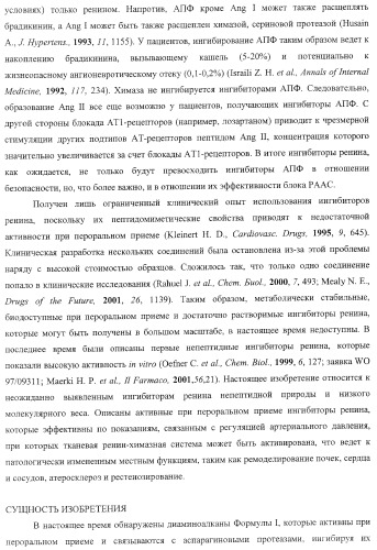 Диаминоалкановые ингибиторы аспарагиновой протеазы (патент 2440993)