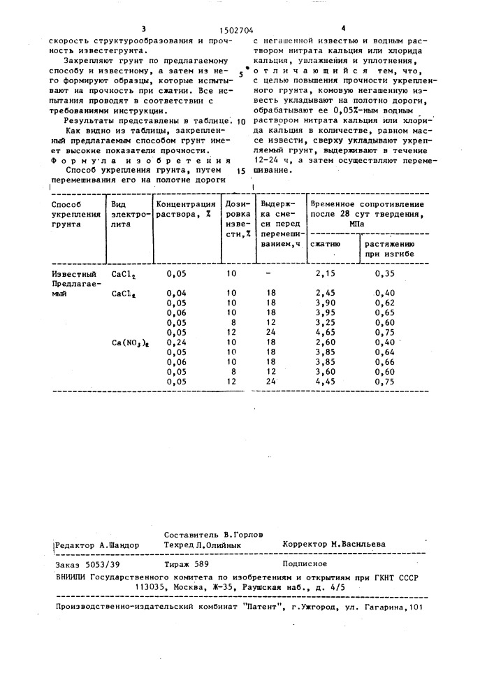 Способ укрепления грунта (патент 1502704)