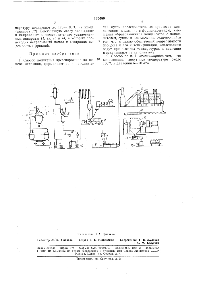 Способ получения пресспорошков (патент 185486)