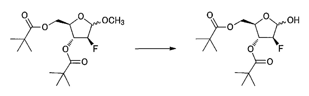 Синтетическое промежуточное соединение 1-(2-дезокси-2-фтор-4-тио-β-d-арабинофуранозил)цитозина, синтетическое промежуточное соединение тионуклеозида и способ их получения (патент 2633355)