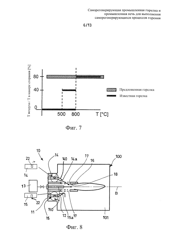Саморегенерирующая промышленная горелка и промышленная печь для выполнения саморегенерирующихся процессов горения (патент 2656220)
