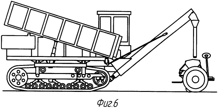 Саморазгружающееся самоходное транспортно-технологическое средство на гусеничном ходу (патент 2335881)
