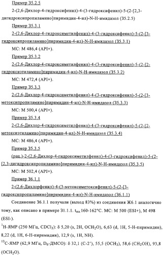 2-(2,6-дихлорфенил)диарилимидазолы, способ их получения (варианты), промежуточные продукты и фармацевтическая композиция (патент 2320645)