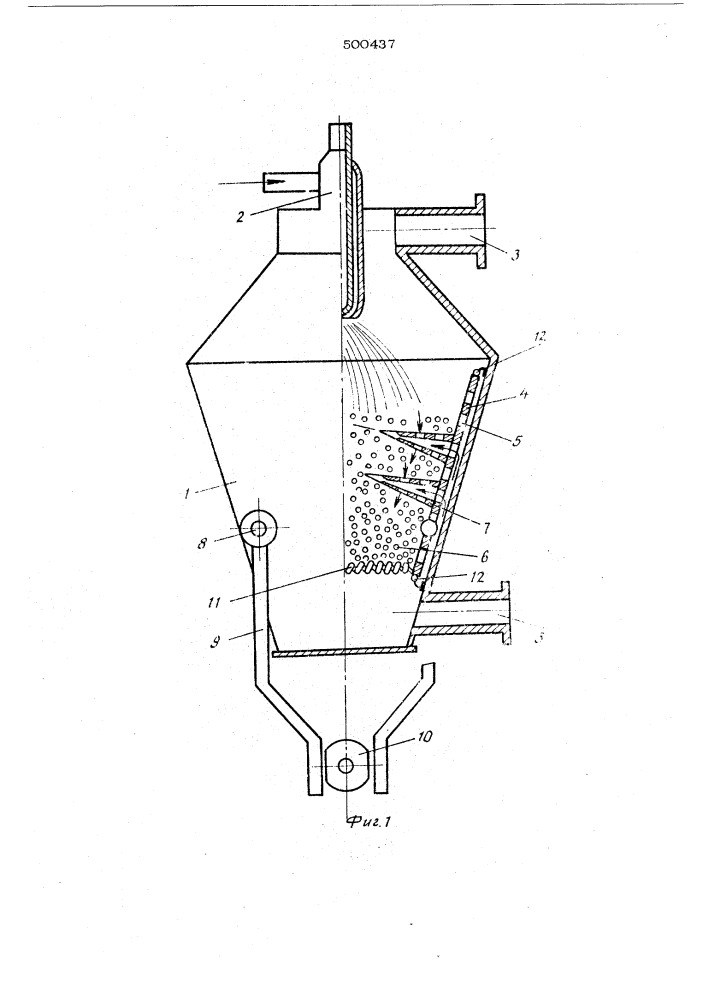 Установка для сушки растворов, суспензий и паст (патент 500437)