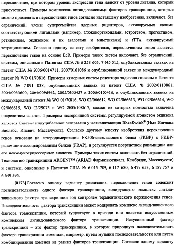 Конструкции терапевтического переключения генов и биореакторы для экспрессии биотерапевтических молекул и их применение (патент 2499599)