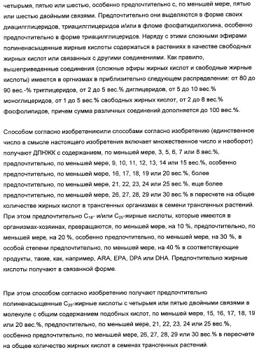 Способ получения полиненасыщенных жирных кислот в трансгенных растениях (патент 2449007)