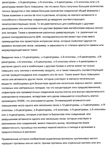 Способ получения полиненасыщенных жирных кислот в трансгенных растениях (патент 2449007)