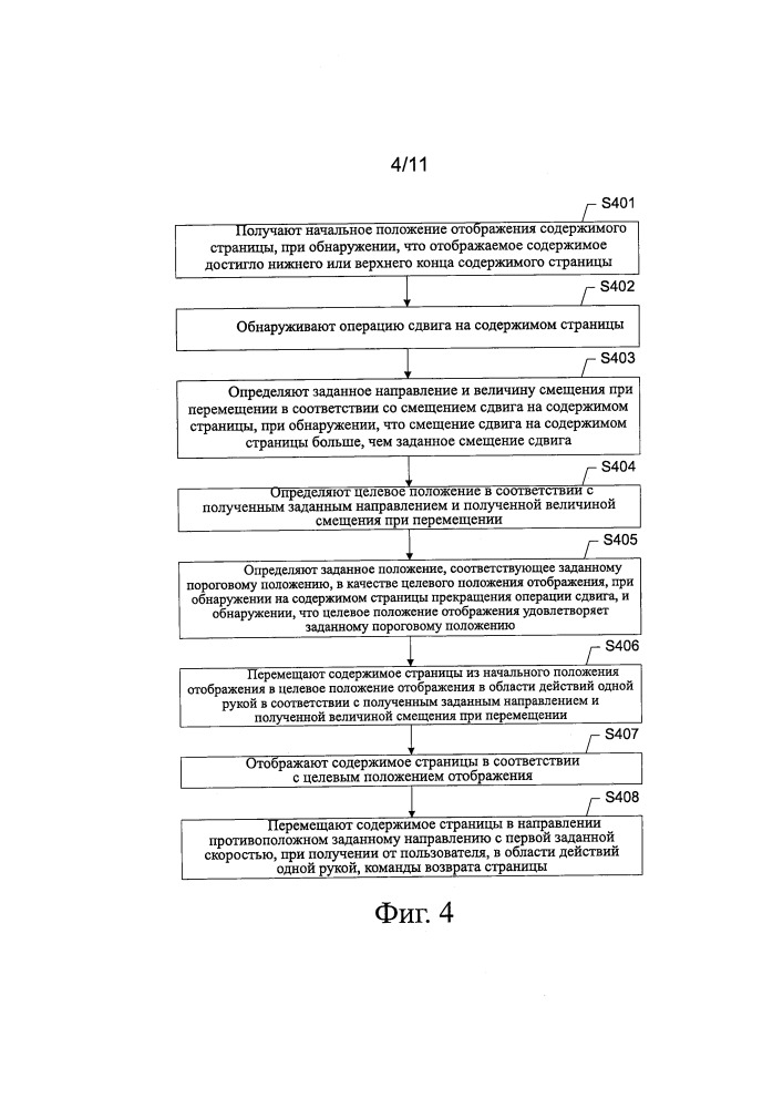 Способ и устройство перемещения содержимого страницы (патент 2660615)