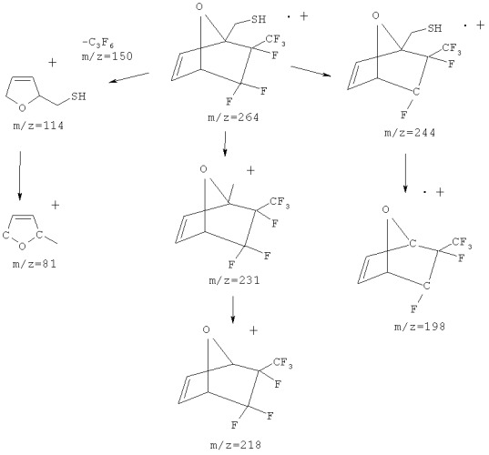 Способ получения ((1r,4s)-2,3,3-трифтор-2-(трифторметил)-7-окса-бицикло[2.2.1]гепт-5-ен-1ил) метантиола (патент 2478102)