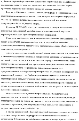 Модифицированный силаном оксидный или силикатный наполнитель, способ его получения и его применение (патент 2326145)