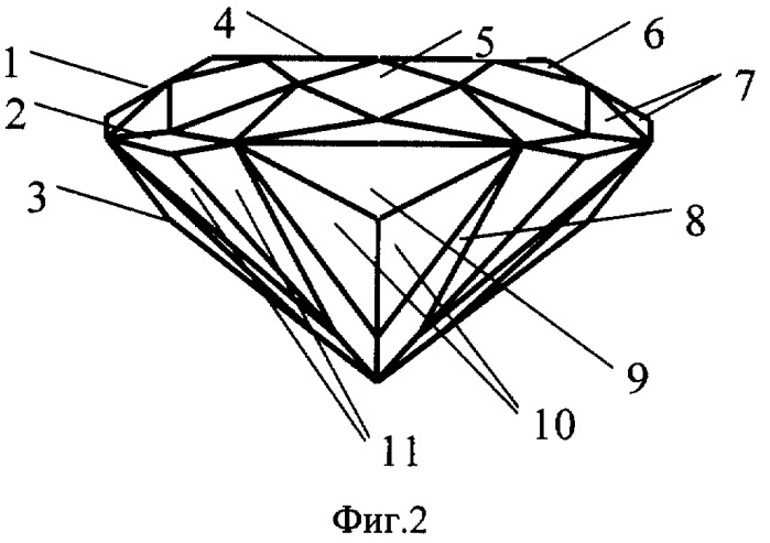 Бриллиант &quot;тимур&quot; (патент 2309649)