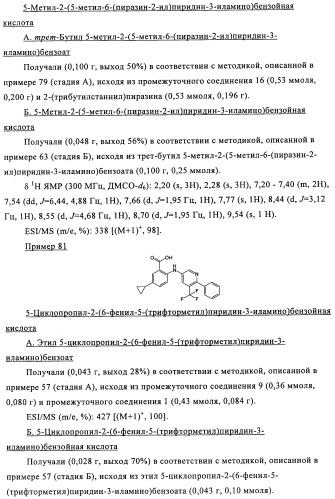 Производные азабифениламинобензойной кислоты в качестве ингибиторов dhodh (патент 2481334)
