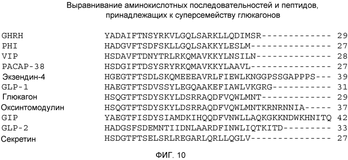 Пептидные пролекарства, принадлежащие к суперсемейству амид-содержащих глюкагонов (патент 2580317)