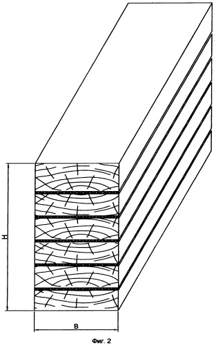 Композиционный деревянный брус (патент 2357054)