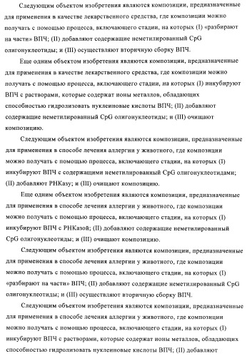 Упакованные иммуностимулирующей нуклеиновой кислотой частицы, предназначенные для лечения гиперчувствительности (патент 2451523)