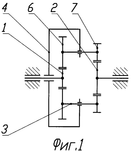 Планетарный зубчатый механизм с двойными сателлитами (патент 2355923)