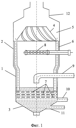 Сатуратор для свеклосахарного производства (патент 2431677)