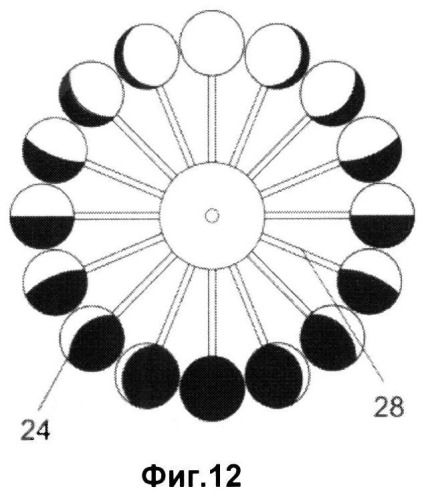 Способ дискретной индикации лунных фаз на циферблате часов и часы с дискретной индикацией лунных фаз на циферблате (патент 2532231)